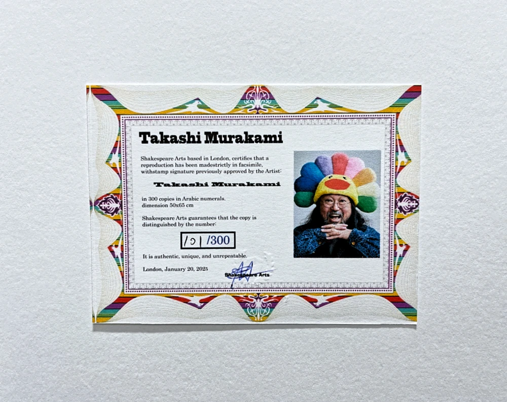 Takashi Murakami - Thank you for the wonderful destiny 101/300- signováno, číslovaná edice, 50x65 cm