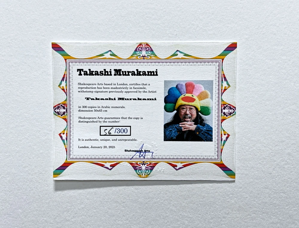 Takashi Murakami - An Homage to Monogold 56/300- signováno, číslovaná edice, 50x65 cm