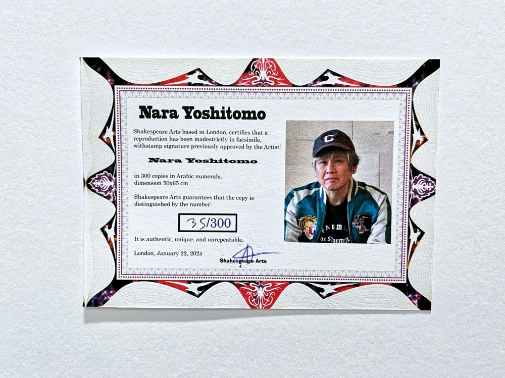Nara Yoshitomo - Wounded 35/300 - signováno, číslovaná edice, 50x65 cm