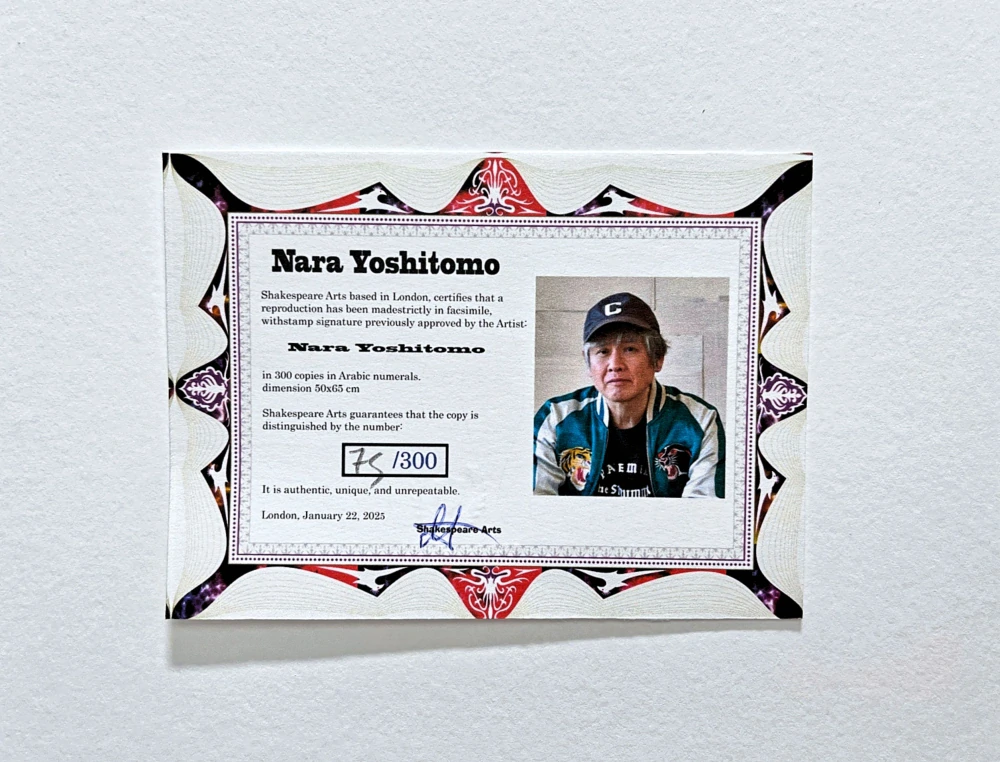 Nara Yoshitomo - Tell Me 75/300 - signováno, číslovaná edice, 50x65 cm