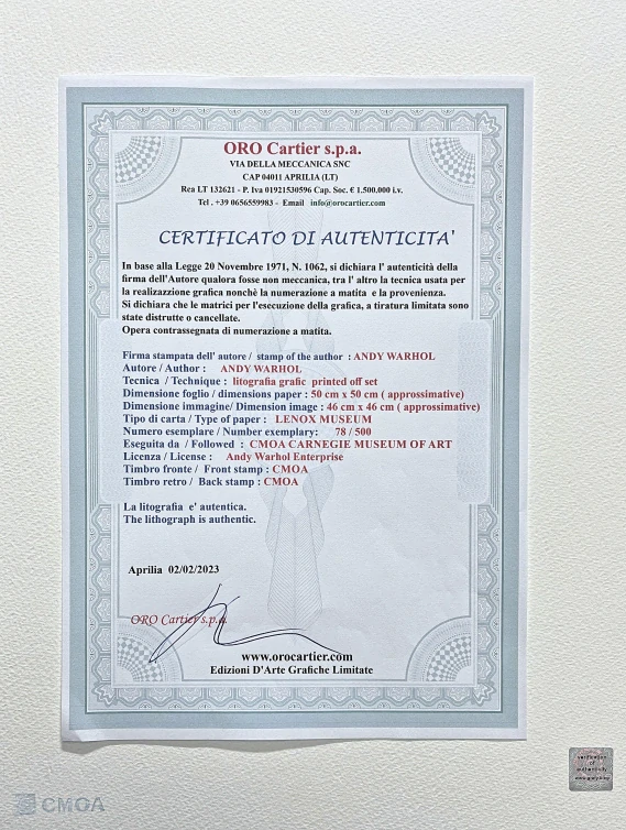 Andy Warhol - 9x Elvis Presley v béžové 78/500 - signováno, 50x50cm, limitovaná edice CMOA s certifikátem