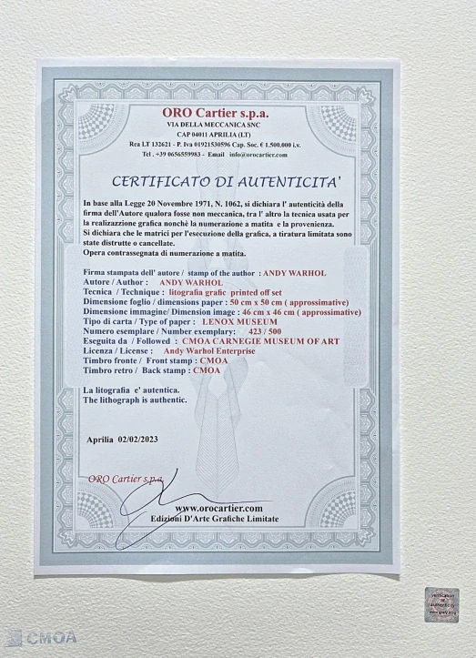Andy Warhol - Elvis Presley v béžové 423/500 - signováno, 50x50cm, limitovaná edice CMOA s certifikátem