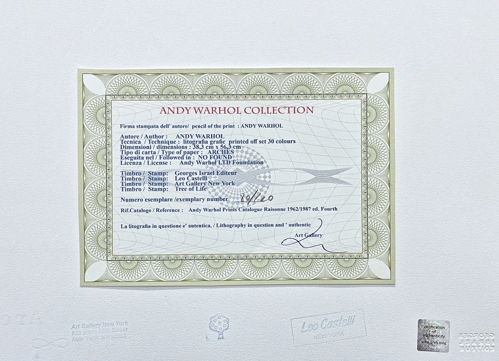 Andy Warhol - Beauty Products 80/100 - edice Leo Castelli s certifikátem