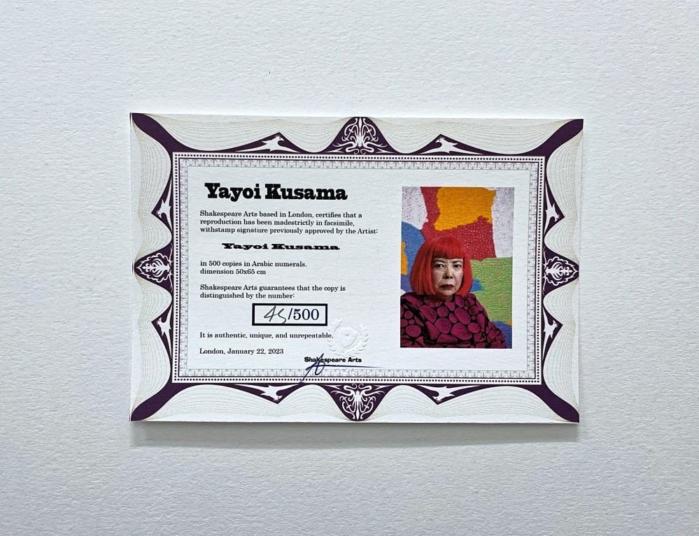 Yayoi Kusama - Pumpkin černá 45/500 - signováno, číslovaná edice, 65x50 cm
