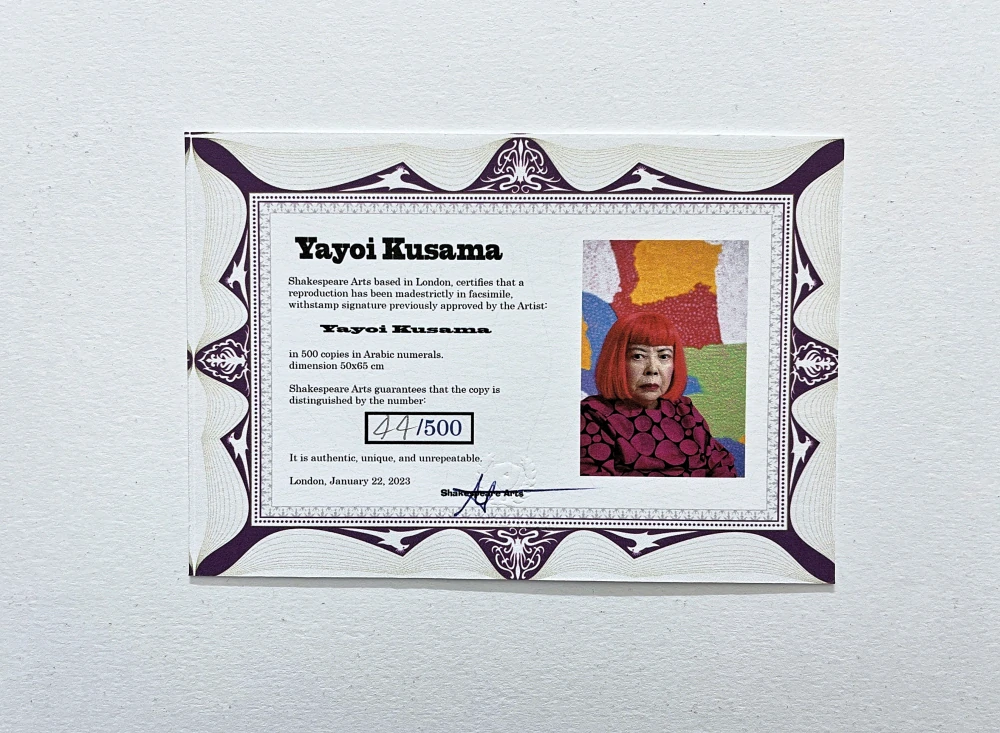 Yayoi Kusama - Pumpkin YB-A x/500 - signováno, číslovaná edice, 65x50 cm