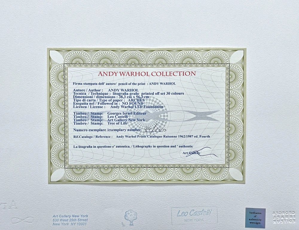 Andy Warhol - Race Riot 80/100 - edice Leo Castelli s certifikátem