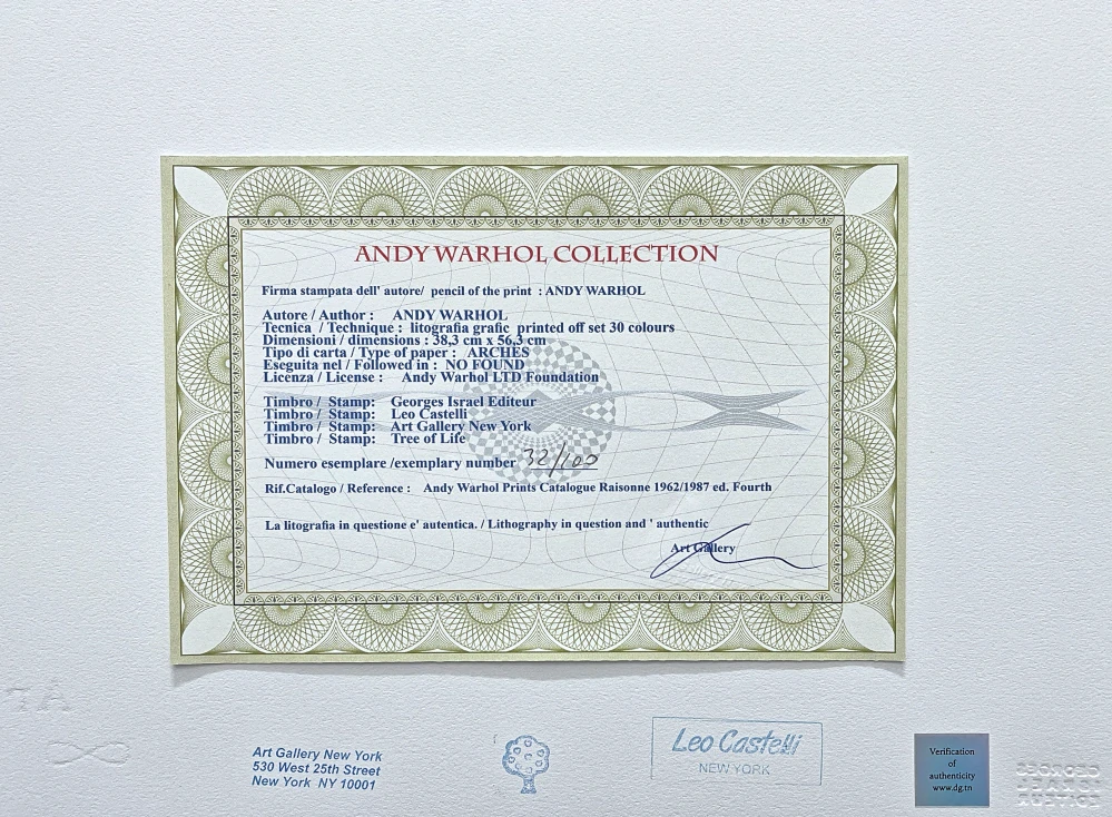 Andy Warhol - Spalding Soft ball 32/100 - edice Leo Castelli s certifikátem