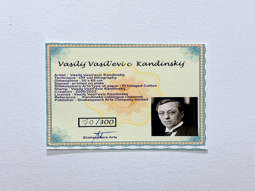 Wassily Kandinsky - Points - x/300 - signováno, číslovaná edice, 65x50 cm