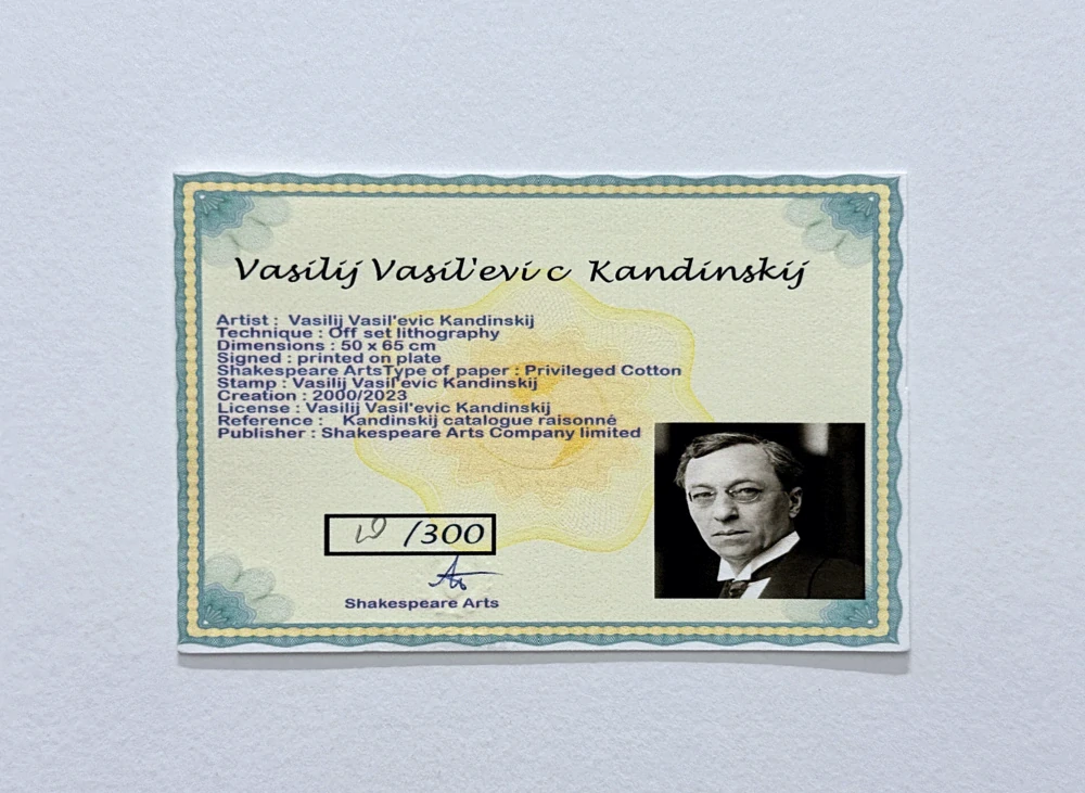 Wassily Kandinsky - Black Relationship -  x/300 - signováno, číslovaná edice, 50x65 cm