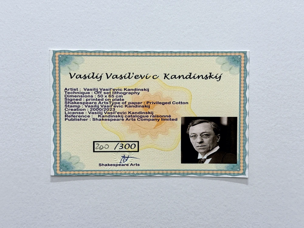 Wassily Kandinsky - Development In Brown -  x/300 - signováno, číslovaná edice, 50x65 cm