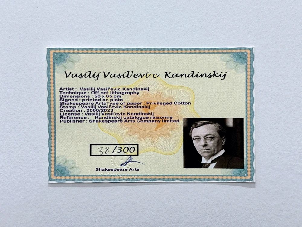 Wassily Kandinsky - Improvisation Deluge - x/300 - signováno, číslovaná edice, 50x65 cm