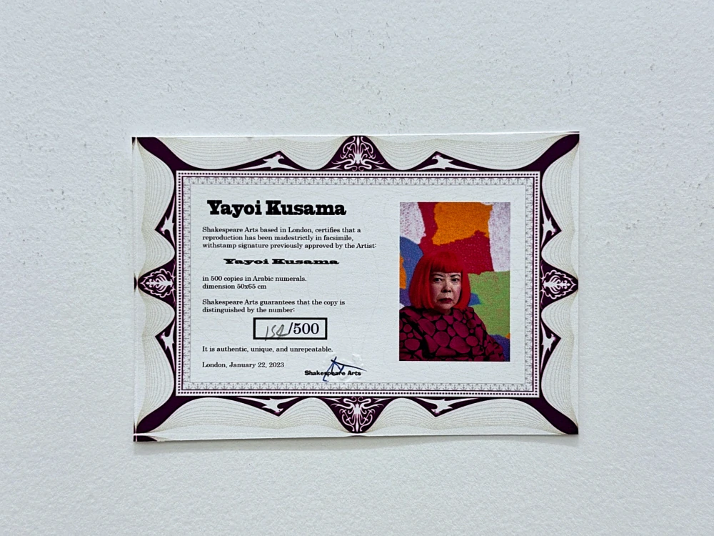 Yayoi Kusama - Grapes in the City II x/500 - signováno, číslovaná edice, 50x65 cm