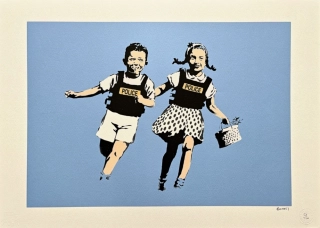 Banksy - Jack and Jill x/150 - číslovaná edice s certifikátem, 70x50cm