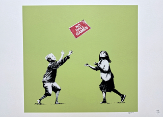 Banksy - No ball games 148/150 - číslovaná edice s certifikátem, 70x50cm