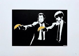 Banksy - Pulp Fiction x/150 - číslovaná edice s certifikátem, 70x50cm