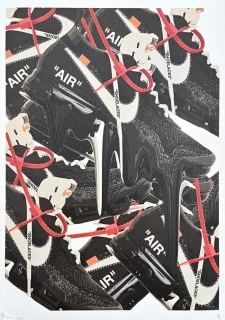 Death NYC - Sneakers Nike - limitovaná edice s certifikátem, 32x45cm