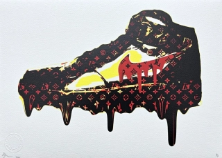 Death NYC - Sneakers Nike - limitovaná edice s certifikátem, 45x32cm