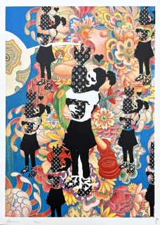 Death NYC - Banksy Bomb love girls - limitovaná edice s certifikátem, 32x45cm