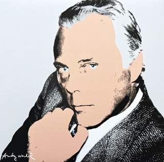 Andy Warhol - Giorgio Armani z boku 231/2400 -  60x60cm, limitovaná edice CMOA s certifikátem