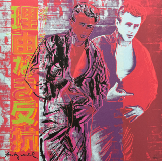 Andy Warhol - James Dean 53/2400 - 60x60cm, limitovaná edice CMOA s certifikátem