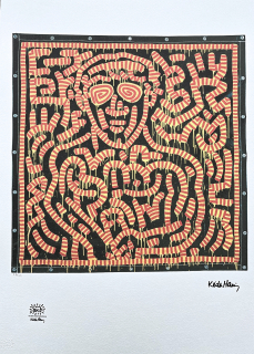 Keith Haring - Loneliness 54/150 - signováno, limitovaná edice s certifikátem, 50x70 cm