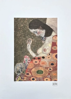 Gustav Klimt - Espoire II 120/200 - signováno, s certifikátem, 50x70 cm