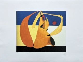 Joan Miró - Bather 19/150 - limitovaná edice s certifikátem, signováno, 76x56cm