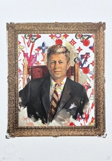 Death NYC - John F. Kennedy a Louis Vuitton - limitovaná edice s certifikátem, 32x45cm