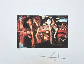 Salvador Dalí - The Metamorphosis of Narcissus - signováno, limitovaná edice, 50x66cm