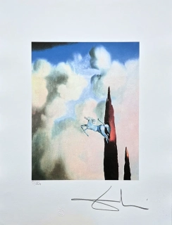 Salvador Dalí - Morning Ossification of the Cypress - signováno, limitovaná edice, 50x66cm