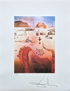 Salvador Dalí - Paranoia - signováno, limitovaná edice, 50x66cm