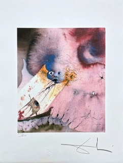 Salvador Dalí - Le roi Eole - signováno, limitovaná edice, 50x66cm