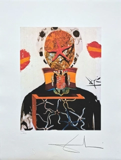 Salvador Dalí - Figure with Flag - signováno, limitovaná edice, 50x66cm