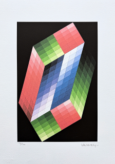 Victor Vasarely - Torony - limitovaná edice s certifikátem