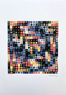 Victor Vasarely - Orion - limitovaná edice s certifikátem, x/500, 35x50cm