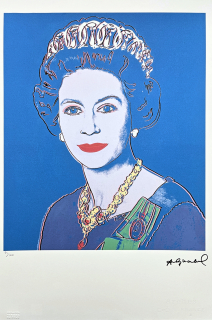 Andy Warhol - Queen Elizabeth II. 75/100 - edice Leo Castelli s certifikátem