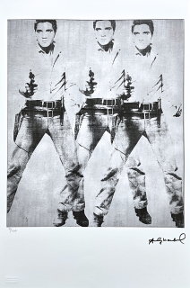 Andy Warhol - Triple Elvis Presley 50/100 - edice Leo Castelli s certifikátem