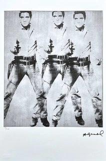 Andy Warhol - Triple Elvis Presley x/100 - edice Leo Castelli s certifikátem