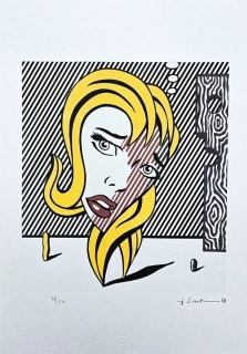Roy Lichtenstein - Blonde - signováno, 35x50cm, limitovaná edice x/150
