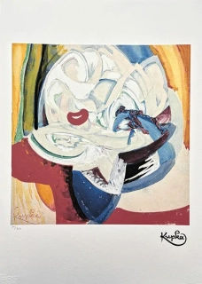 František Kupka - Colorful composition 50/350 - limitovaná edice s certifikátem, 50x70cm