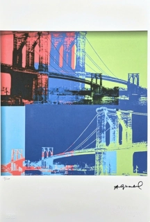Andy Warhol - Brooklyn Bridge x/100 - edice Leo Castelli s certifikátem