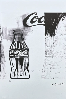 Andy Warhol - Coca-Cola černá retro 52/100 - edice Leo Castelli s certifikátem