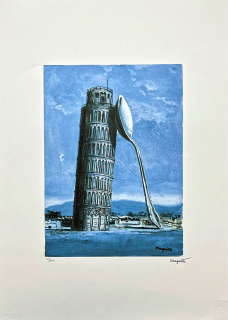 René Magritte - La nuit de Pise 53/100 - limitovaná edice, 50x70cm
