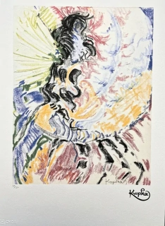 František Kupka - Kompozice 58/350 - limitovaná edice s certifikátem, 50x70cm