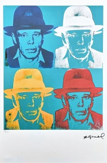 Andy Warhol - 4x Joseph Beuys x/100 - edice Leo Castelli s certifikátem