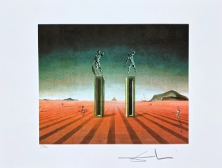Salvador Dalí- Composition two Harlequins - signováno, limitovaná edice, 66x50cm