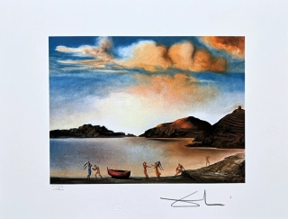 Salvador Dalí - Port Lligat at Sunset - signováno, limitovaná edice, 66x50cm