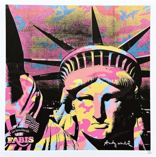 Andy Warhol - Statue of Liberty x/500 - signováno, 50x50cm, limitovaná edice CMOA s certifikátem