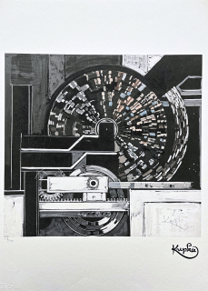 František Kupka - Studie hudby 218/350 - limitovaná edice s certifikátem, 50x70cm