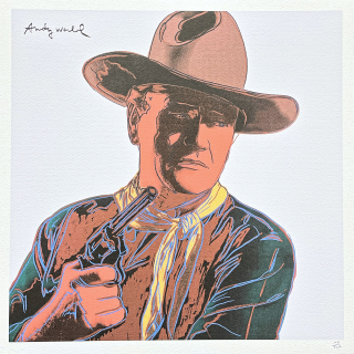 Andy Warhol - John Wayne 108/500 - signováno, 50x50cm, limitovaná edice CMOA s certifikátem